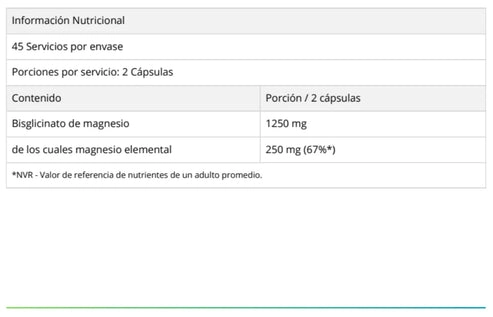 MAGNESIO BISGLICINATO 90 CAPSULAS - DY NUTRITION - 2
