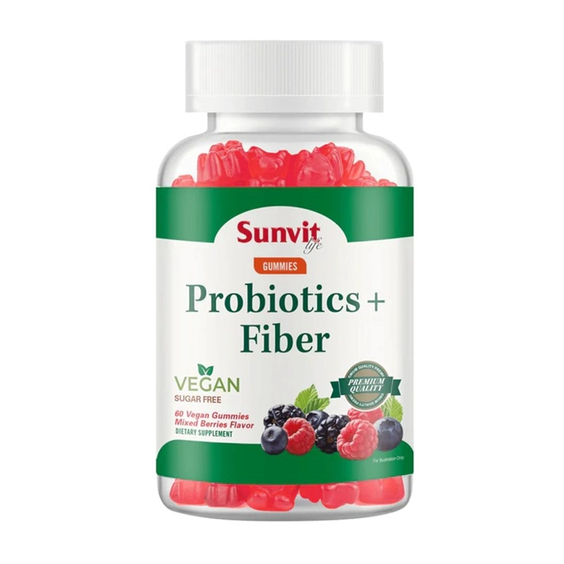 PROBIOTICOS + FIBRA 60 GOMITAS VEGANAS MIX BERRIES -SUNVIT - 2