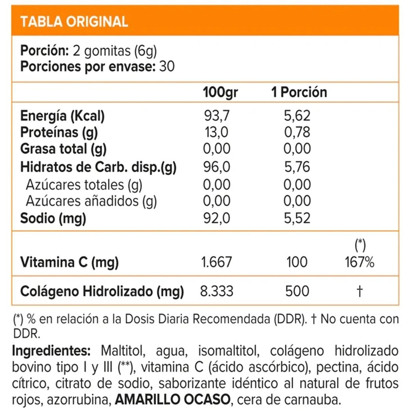 COLAGENO + VITAMINA C 60 GOMITAS MIX BERRIES -SUNVIT - 2