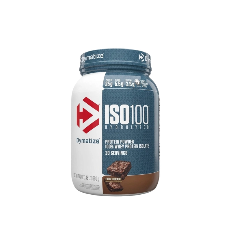 ISO 100 1.4LBS 20 SERVICIOS FUDGE BROWNIE - DYMATIZE - 1