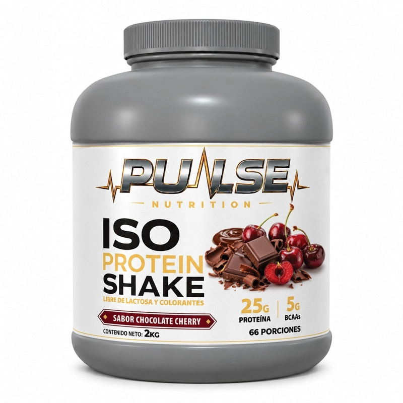 PROTEINA ISO SHAKE 2KG 66 SERVICIOS CHOCOLATE CHERRY - PULSE NUTRITION - 1