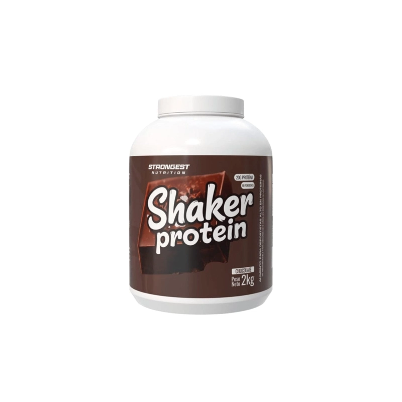 PROTEINA SHAKER 2KG 60SERV CHOCOLATE - STRONGEST - 1