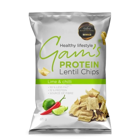CHIPS DE PROTEINA 65GRS LIMON Y CHILI - GAM'S - 1