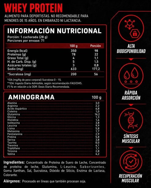PROTEINA WHEY 71SV 2000GR MORA CREMA- 4ACTIVE - 2