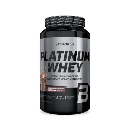 PROTEINA PLATINUM WHEY 44SV 1000GR CHOCOLATE BROWNIE FUDGE- BIOTECHUSA - 1