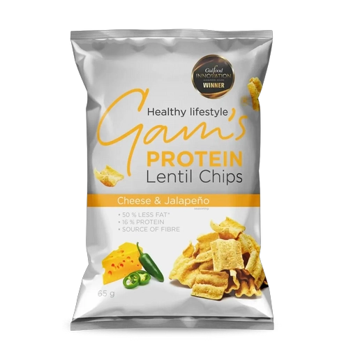 CHIPS DE PROTEINA 65GRS QUESO Y JALAPEÑO - GAM'S - 1