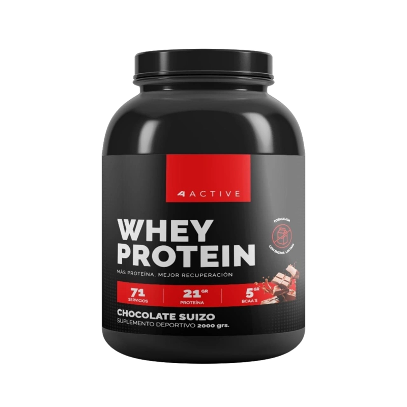 PROTEINA WHEY 71SV 2000GR CHOCOLATE SUIZO- 4ACTIVE - 1