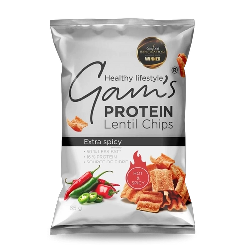 CHIPS DE PROTEINA 65GRS EXTRA PICANTE - GAM'S - 1