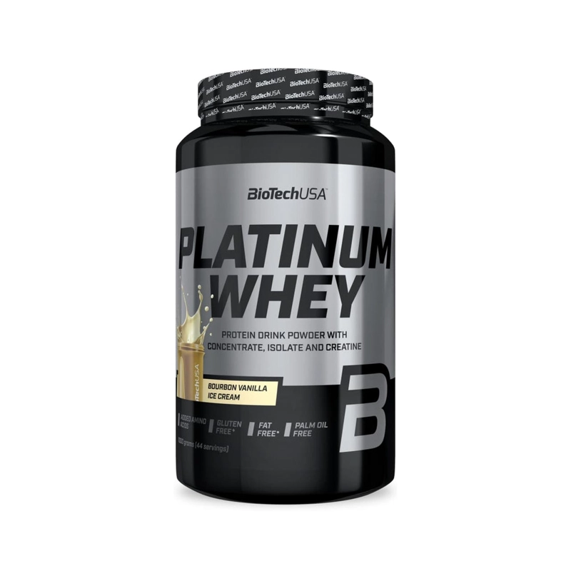 PROTEINA PLATINUM WHEY 44SV 1000GR BOURBON VAINILLA ICE CREAM- BIOTECHUSA - 1