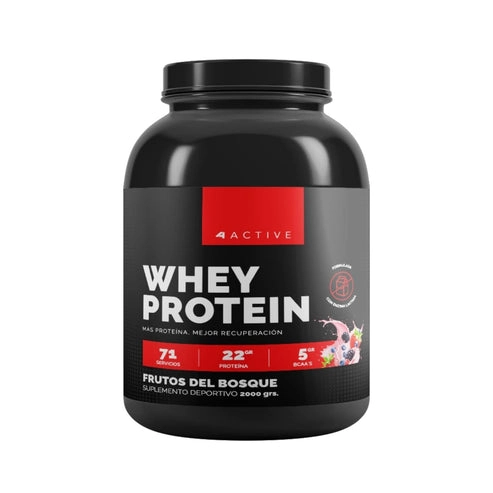 PROTEINA WHEY 71SV 2000GR FRUTOS DEL BOSQUE- 4ACTIVE - 1