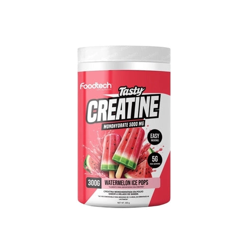 CREATINA MONOHIDRATADA TASTY 300GR WATERMELON ICE POP - FOODTECH - 1