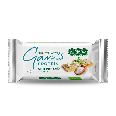 GALLETA CRUJIENTE SALADA 50GR SAL DE MAR - GAM'S - 1