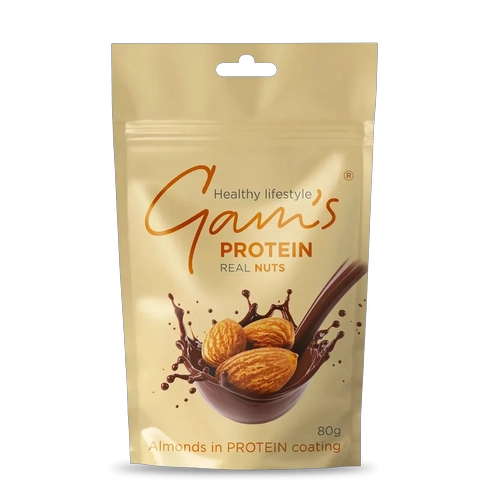 SNACK REAL NUTS 80GR ALMENDRAS - GAM´S - 1