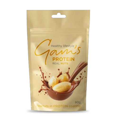 SNACK REAL NUTS 80GR MANI- GAM'S - 1