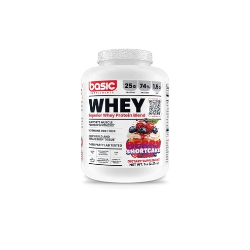 PROTEINA WHEY 5LBS 64 SERVICIOS BERRY SHORTCAKE - BASIC - 1