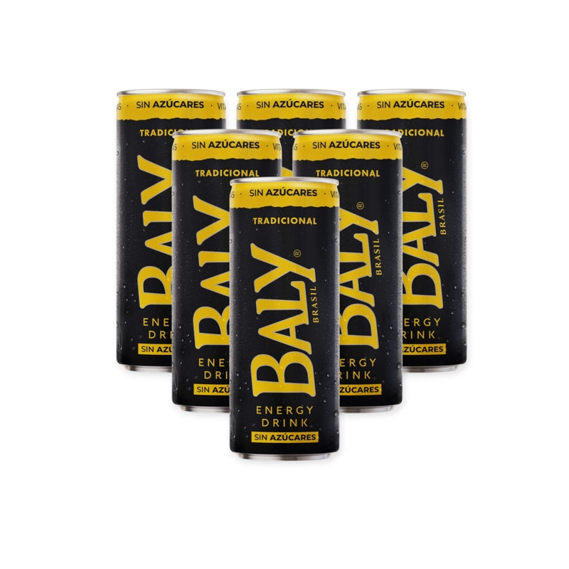 PACK 6 ENERGETICAS BALY TRADICIONAL SIN AZUCAR 250ML- BALY - 1
