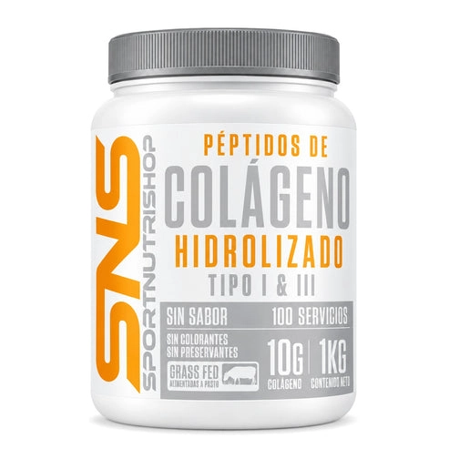 PEPTIDOS DE COLAGENO HIDROLIZADO 1&3 1KG 100 SV SIN SABOR - SPORTNUTRISHOP - 1