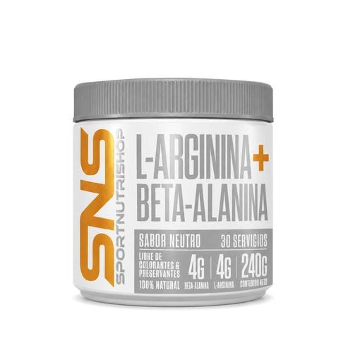 L-ARGININA + BETA ALANINA 240GR 30 SERVICIOS - SPORTNUTRISHOP - 1