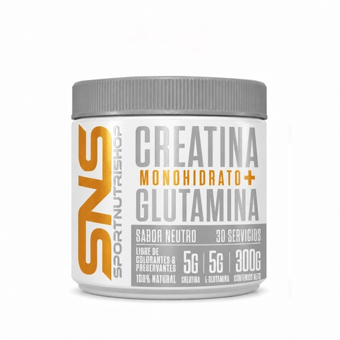 CREATINA + GLUTAMINA 300GR 30 SERVICIOS - SPORTNUTRISHOP - 1