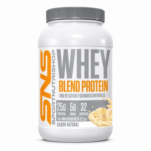 PROTEINA WHEY BLEND 1KG 32 SERVICIOS NATURAL - SPORTNUTRISHOP - 1