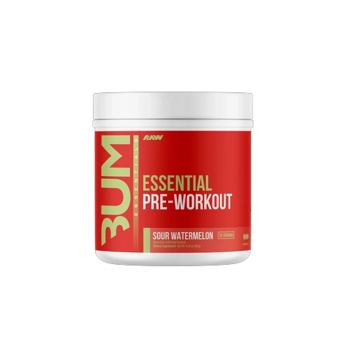 PRE ENTRENO CBUM ESSENTIAL CHARGED 25 SERVICIOS 370GR SOUR WATERMELON- RAW NUTRITION - 1
