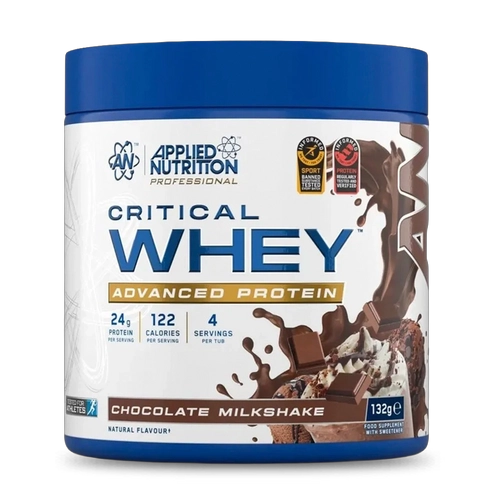 PROTEINA CRITICAL WHEY 132GR 4SV CHOCOLATE MILKSHAKE- APPLIED NUTRITION - 1