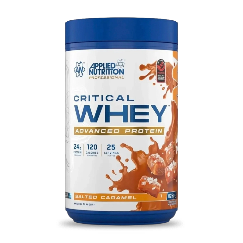 PROTEINA CRITICAL WHEY 825GR 25SV SALTED CARAMEL- APPLIED NUTRITION - 1