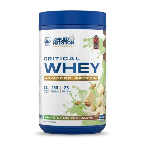 PROTEINA CRITICAL WHEY 825GR 25SV WHITE CHOCO PISTACHO- APPLIED NUTRITION - 1