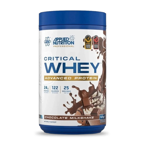 PROTEINA CRITICAL WHEY 825GR 25SV CHOCOLATE MILKSHAKE- APPLIED NUTRITION - 1