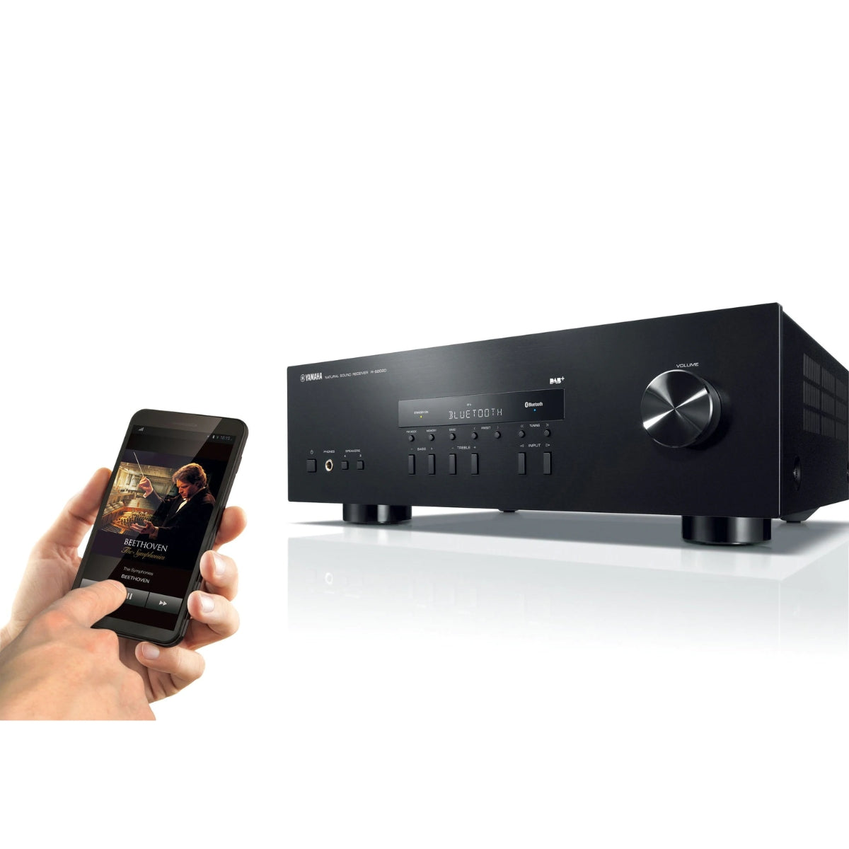 RECEIVER ESTÉREO YAMAHA R-S202D BLUETOOTH AM/FM - 4