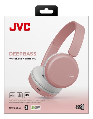 JVC AUDIFONOS HA36W CON SONIDO DE ALTA CALIDAD ROSA - 3