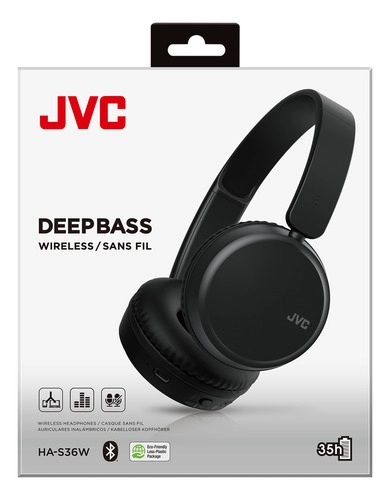 JVC AUDIFONOS HA36W CON SONIDO DE ALTA CALIDAD NEGRO - 2