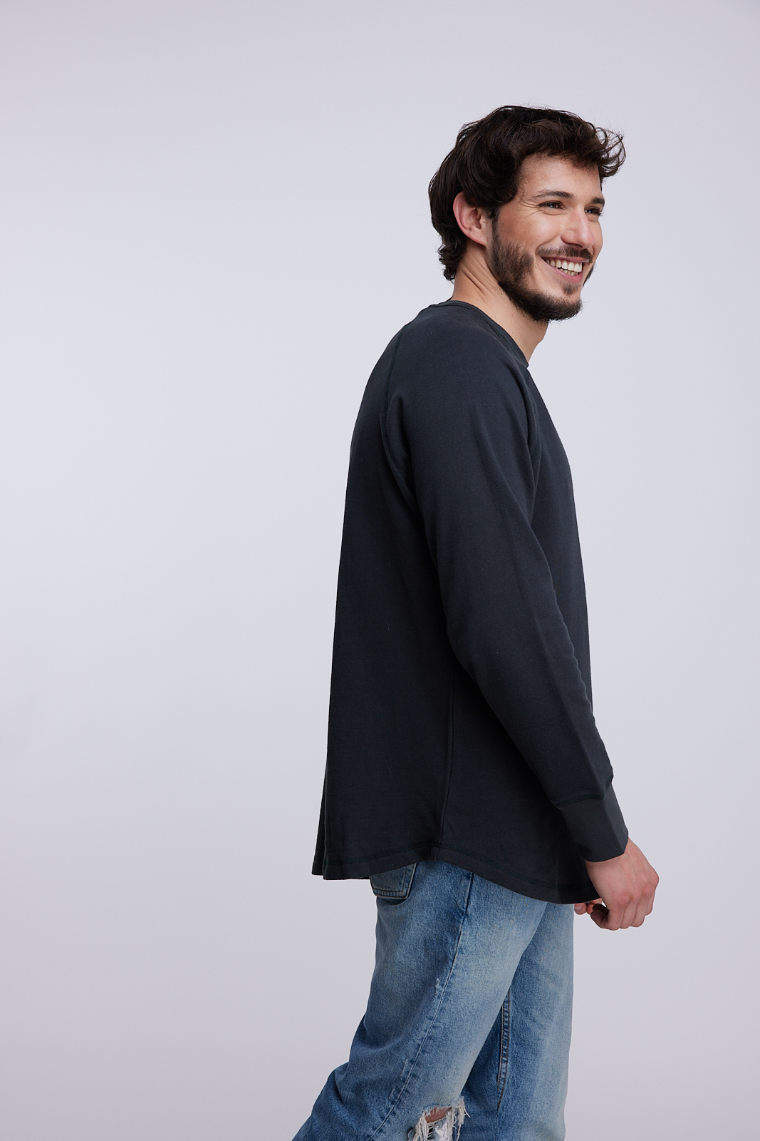 POLERON HOMBRE DELGADO GRIS PANAMA JACK