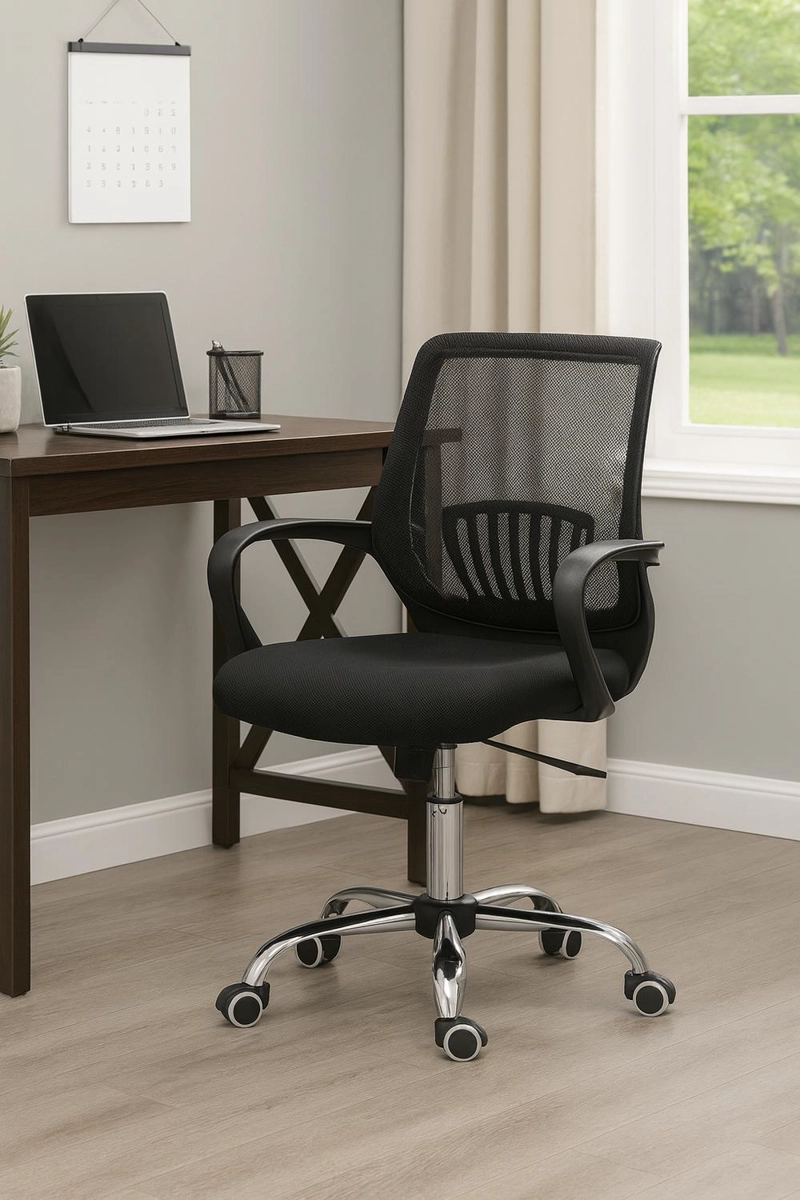 SILLA EJECUTIVA COSAS CASA NEGRO OFICINA PC ESCRITORIO GIRATORIA CÓRDOBA - 1