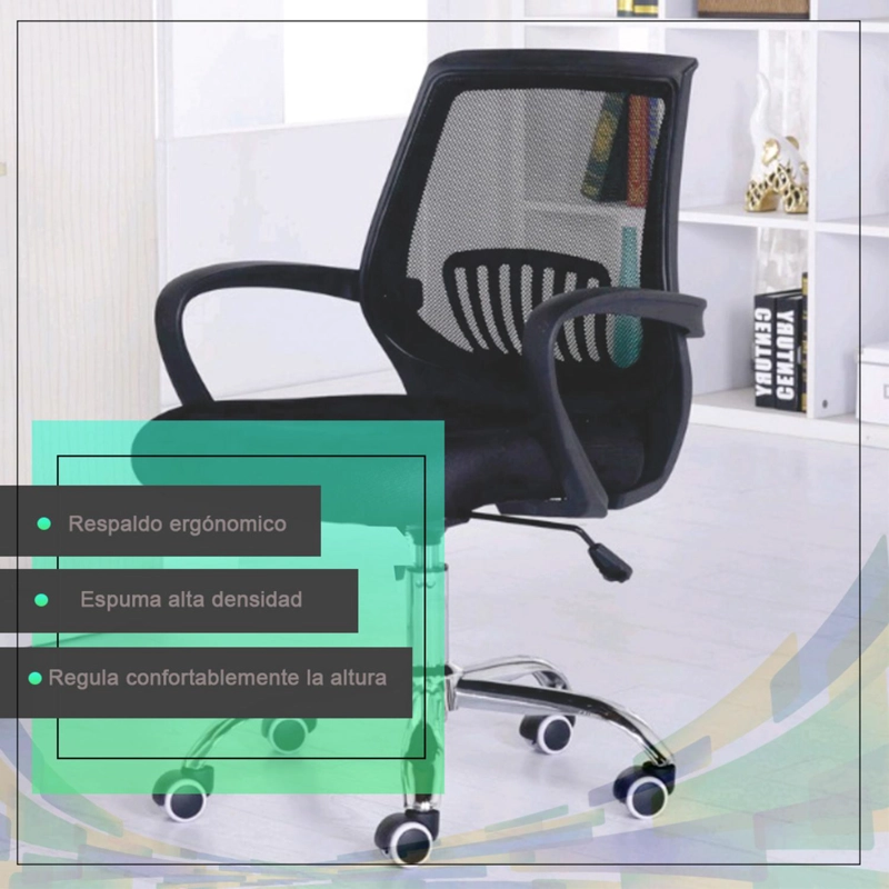SILLA EJECUTIVA COSAS CASA NEGRO OFICINA PC ESCRITORIO GIRATORIA CÓRDOBA - 7