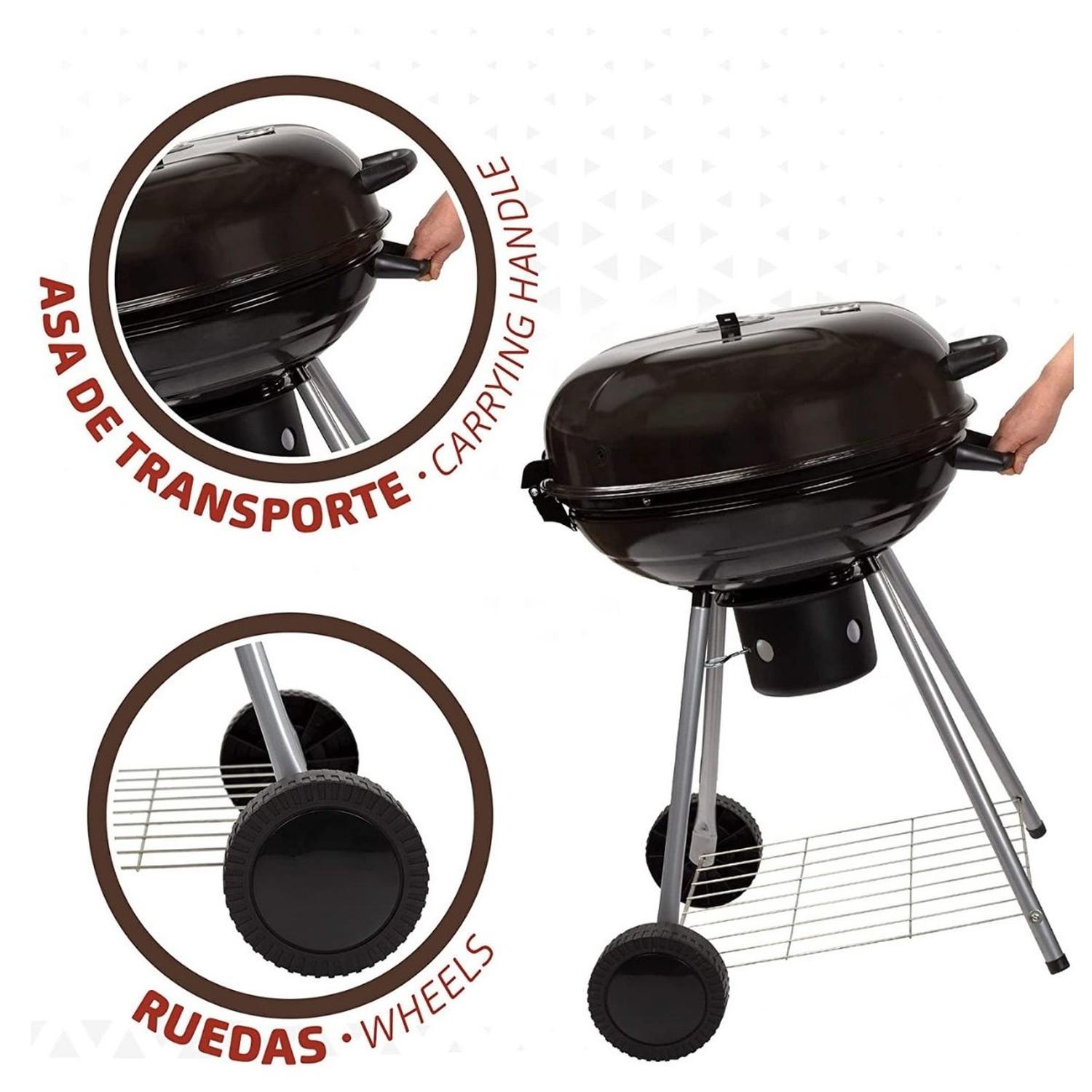 PARRILLA A CARBON MODELO ALGARROBO REDONDA - 8