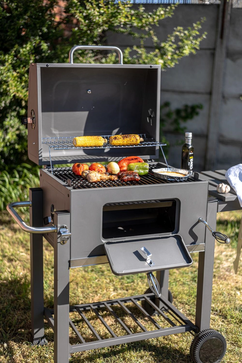 PARRILLA A CARBON MODELO ROBLE - 5
