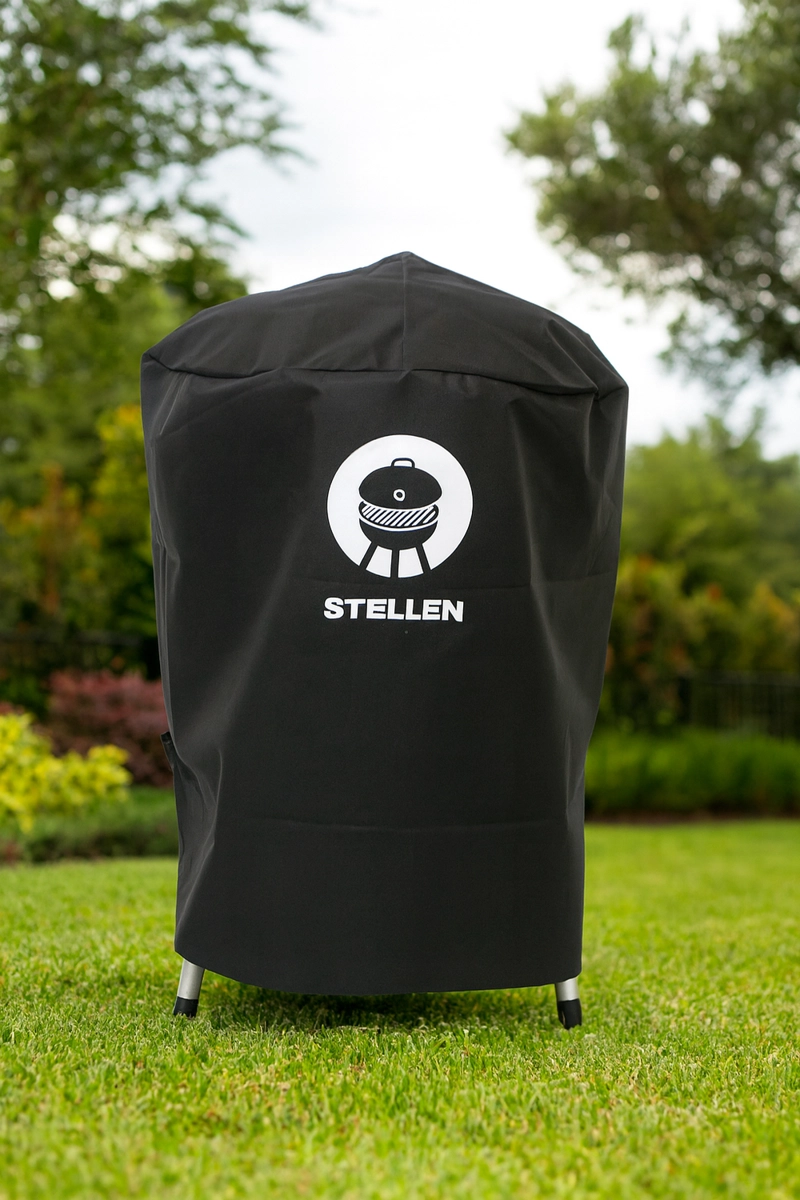 CUBRE PARRILLA IMPERMEABLE FUNDA ALGARROBO REDONDA - 1