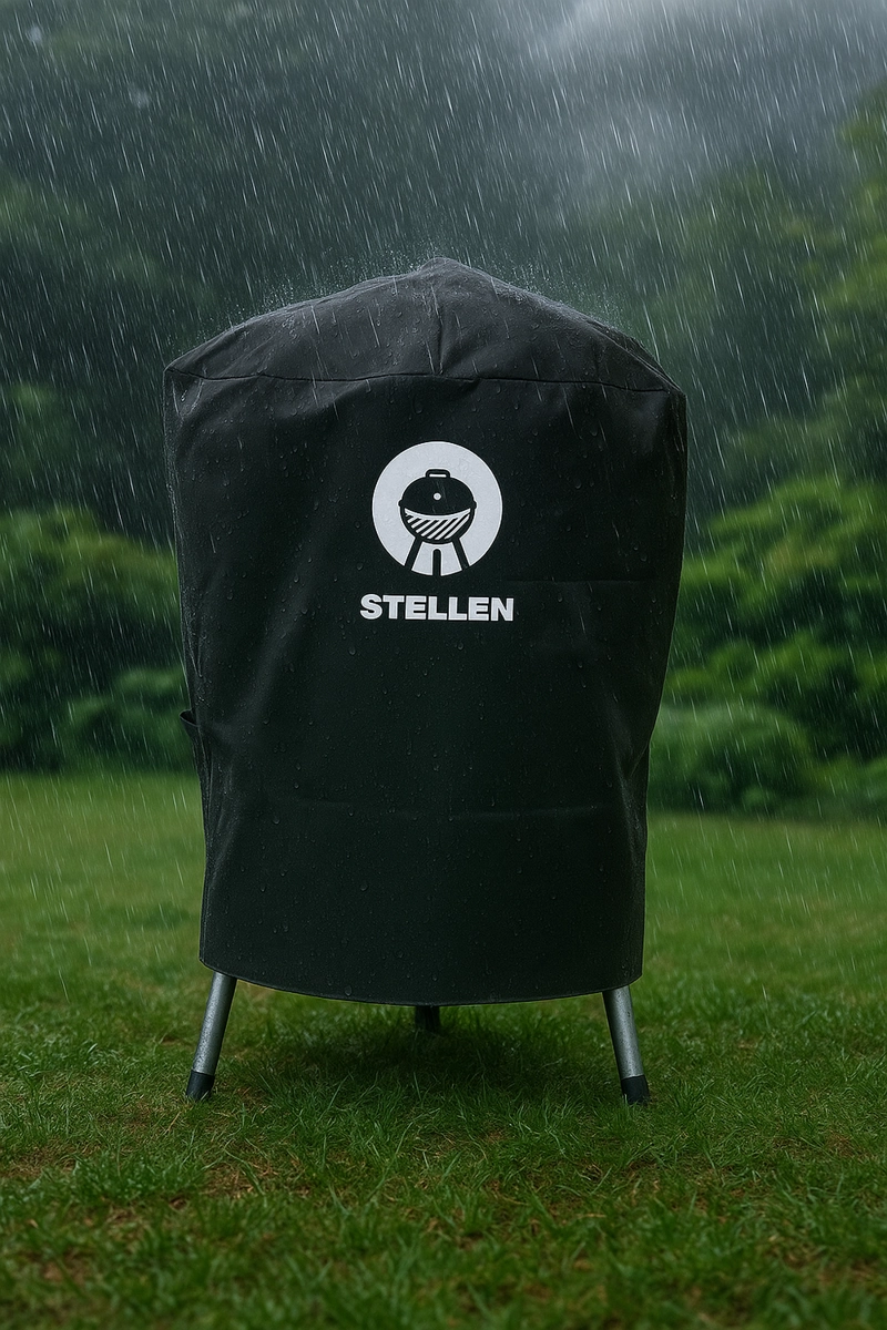 CUBRE PARRILLA IMPERMEABLE FUNDA ALGARROBO REDONDA - 4