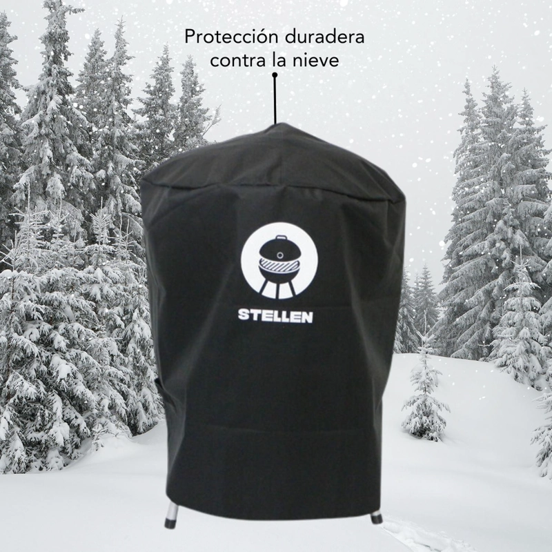 CUBRE PARRILLA IMPERMEABLE FUNDA ALGARROBO REDONDA - 8