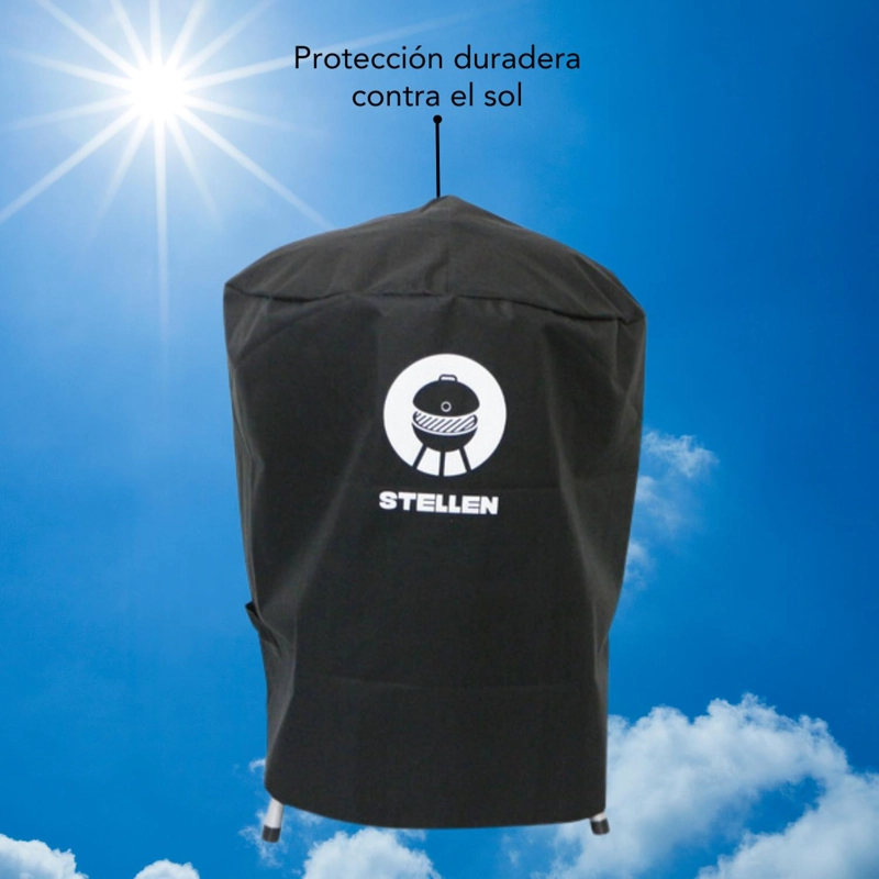 CUBRE PARRILLA IMPERMEABLE FUNDA ALGARROBO REDONDA - 9