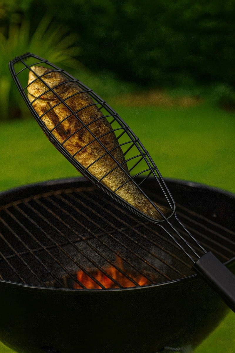 GRILL REJILLA ANTIADHERENTE PARA ASAR PESCADO STELLEN - 3