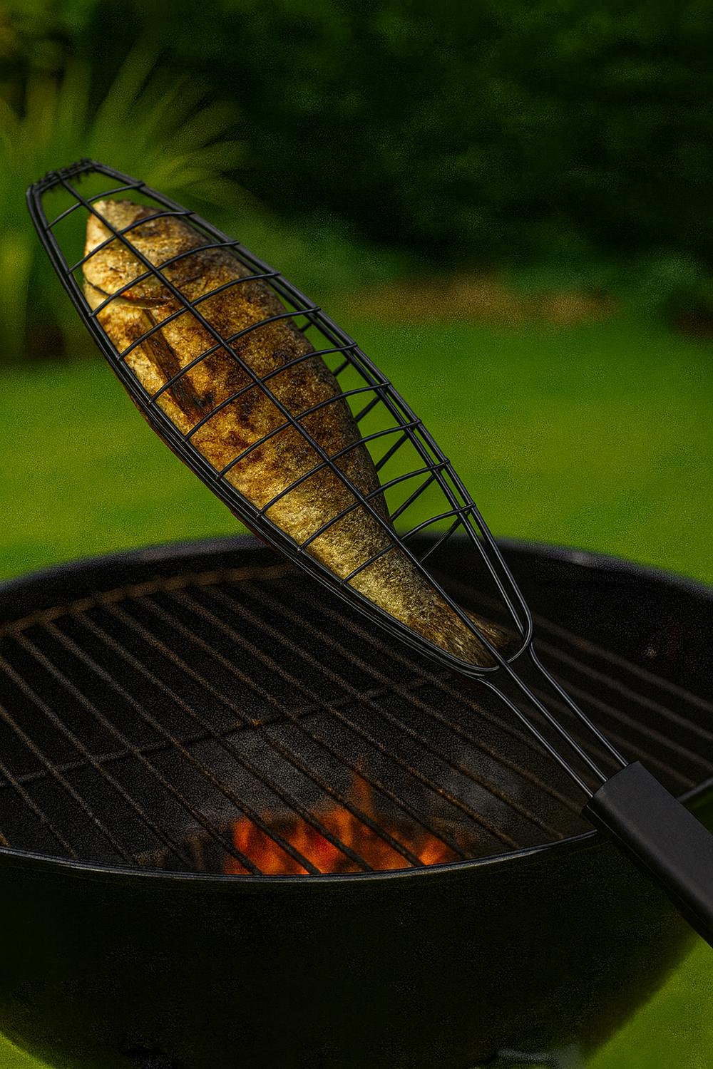 GRILL REJILLA ANTIADHERENTE PARA ASAR PESCADO STELLEN - 3