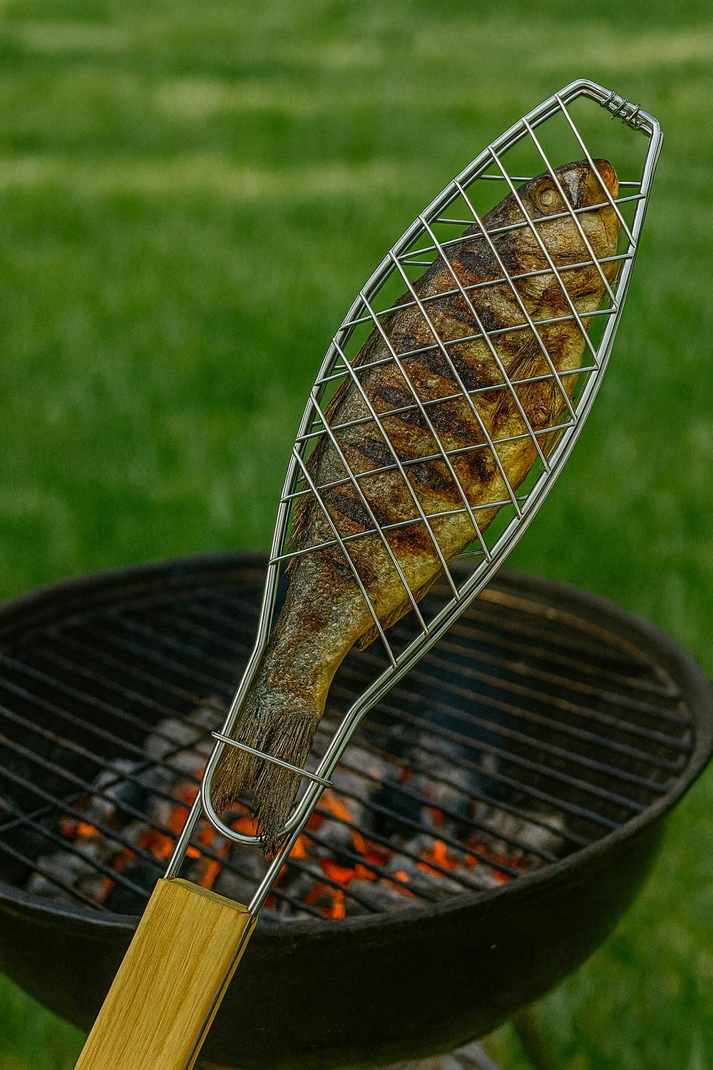 REJILLA PARA ASAR VEGETALES Y PESCADO XL MADERA - 2