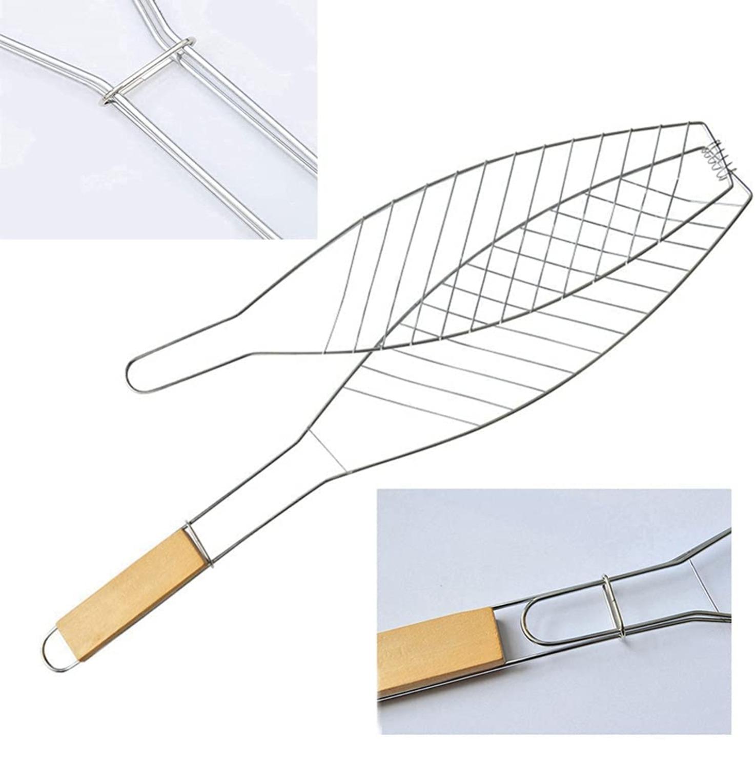 REJILLA PARA ASAR VEGETALES Y PESCADO XL MADERA - 6