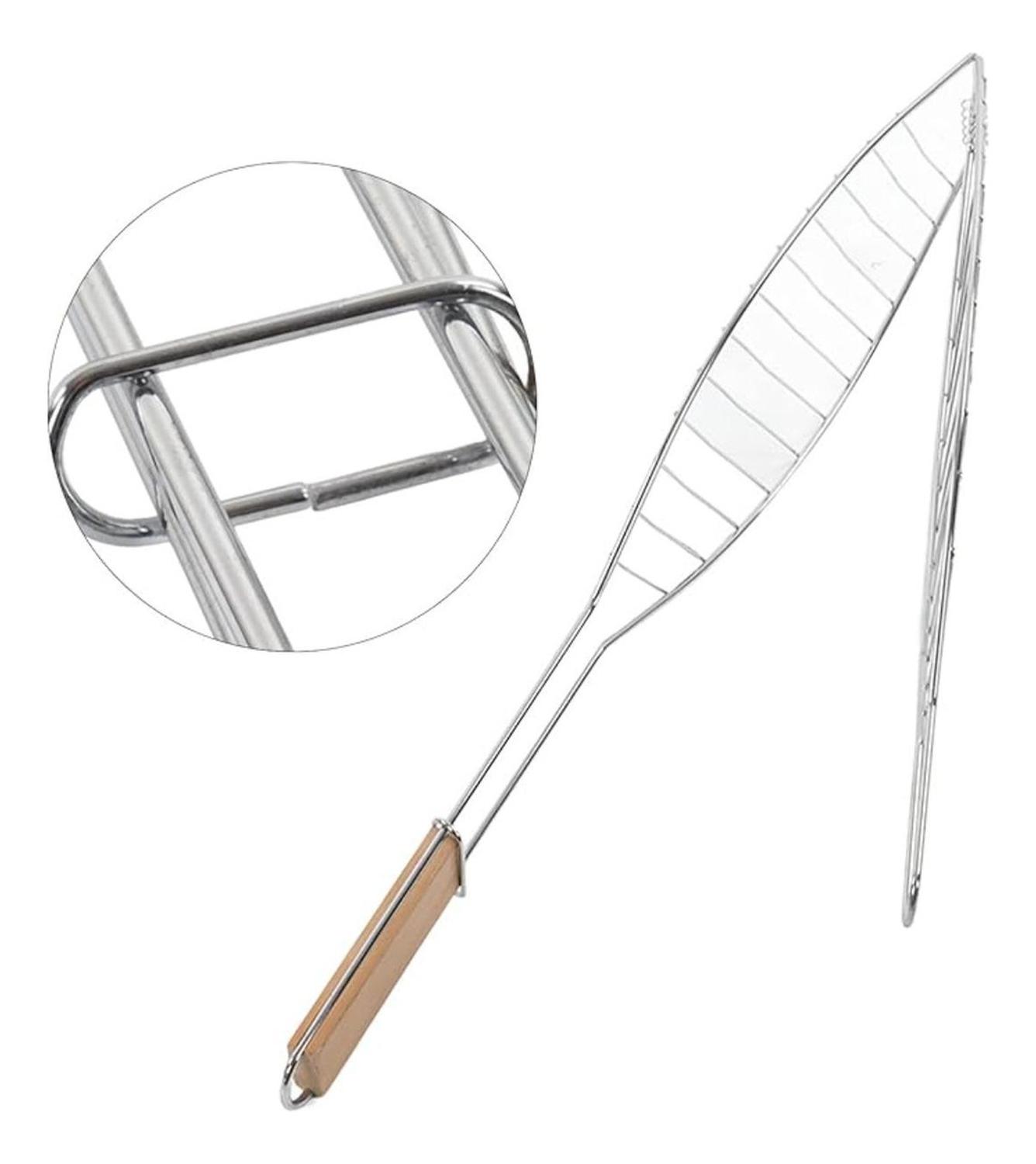 REJILLA PARA ASAR VEGETALES Y PESCADO XL MADERA - 8
