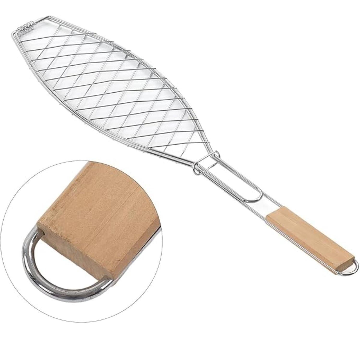 REJILLA PARA ASAR VEGETALES Y PESCADO XL MADERA - 9