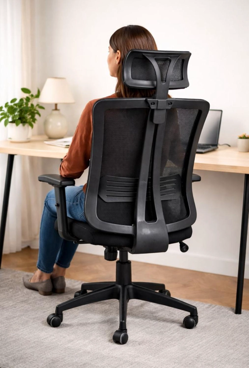 SILLA EJECUTIVA COSAS CASA NEGRO OFICINA PC ESCRITORIO GIRATORIA DOHA - 3