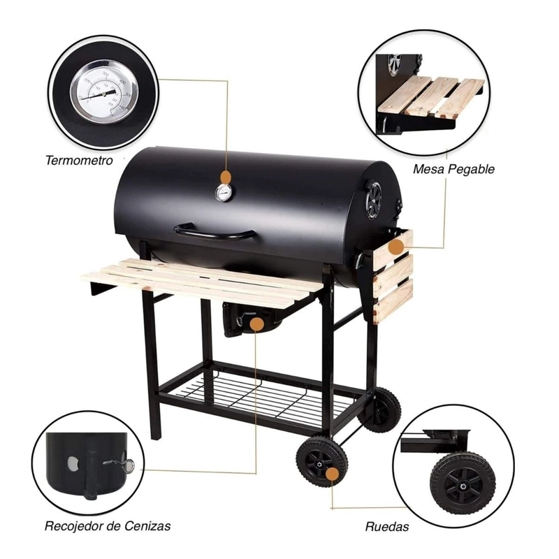 PARRILLA A CARBON MODELO QUEBRACHO - 5