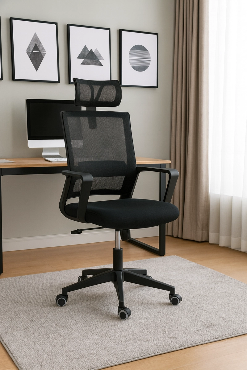 SILLA EJECUTIVA COSAS CASA NEGRO OFICINA PC ESCRITORIO GIRATORIA MIAMI - 7